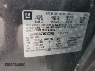 2017 GMC Acadia Denali with VIN 1GKKNXLS9HZ307629, listed as a Copart auction lot 55249755 with 103,704 mi miles and Clean Title. Bid and sale history available at carsss.com. Image 13.