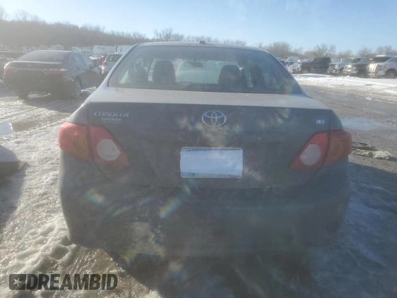2009 Toyota Corolla with VIN 1NXBU40E59Z148274, listed as a Copart auction lot 89281865 with 176,092 mi miles and Salvage Title. Bid and sale history available at carsss.com. Image 6.