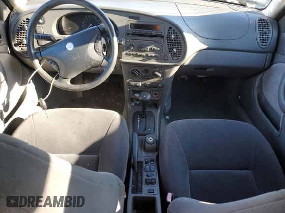 2001 Saab 9-3 with VIN YS3DD58H612057122, listed as a Copart auction lot 84796504 with 121,510 mi miles and Salvage Title. Bid and sale history available at carsss.com. Image 8.