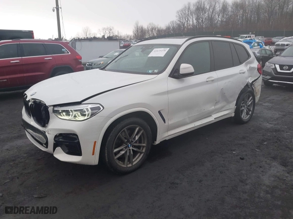 2021 BMW X3 M40i with VIN 5UXTY9C07M9F32001, listed as a IAAI auction lot 41673270 with 45,752 mi miles. Bid and sale history available at carsss.com. Image 17.