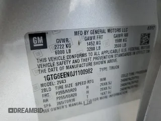 2018 GMC Canyon 4WD Denali with VIN 1GTG6EEN0J1100982, listed as a Copart auction lot 73026534 with 152,441 mi miles and Salvage Title. Bid and sale history available at carsss.com. Image 13.