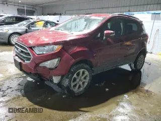 2022 Ford EcoSport SE with VIN MAJ6S3GL9NC462235, listed as a Copart auction lot 44591925 with 25,915 mi miles and Salvage Title. Bid and sale history available at carsss.com. Image 1.