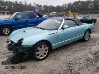 2002 Ford Thunderbird w/Hardtop Premium with VIN 1FAHP60A92Y128869, listed as a Copart auction lot 48470055 with 133,848 mi miles and Salvage Title. Bid and sale history available at carsss.com. Image 1.