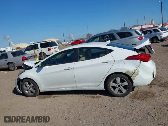 2011 Hyundai Elantra GLS with VIN 5NPDH4AE2BH002849, listed as a IAAI auction lot 41641610 with 186,923 mi miles. Bid and sale history available at carsss.com. Image 14.