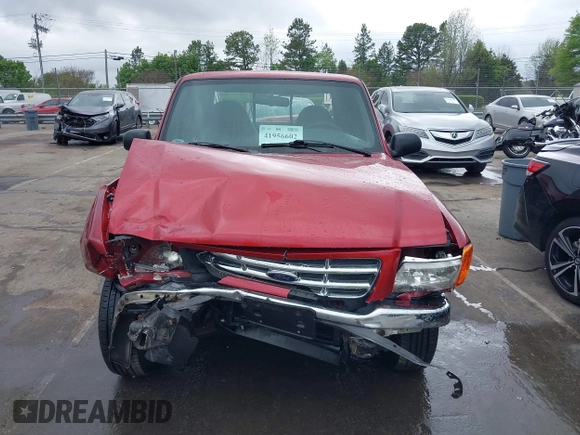 2001 Ford Ranger XLT Appearance with VIN 1FTYR14E81TA29380, listed as a IAAI auction lot 41956602 with 165,528 mi miles. Bid and sale history available at carsss.com. Image 12.