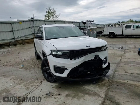 2024 Jeep Grand Cherokee Limited with VIN 1C4RJHBG2RC704502, listed as a Copart auction lot 55477845 with 8,144 mi miles and Salvage title. Bid and sale history available at DreamBid. Image 14.