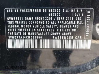 2012 Volkswagen Jetta SE z VIN 3VWDX7AJ4CM061850, wystawiony jako IAAI lot #42564886 z przebiegiem 234 129 mil mil oraz . Historia ofert i sprzedaży dostępna na DreamBid. Obrazek 9.