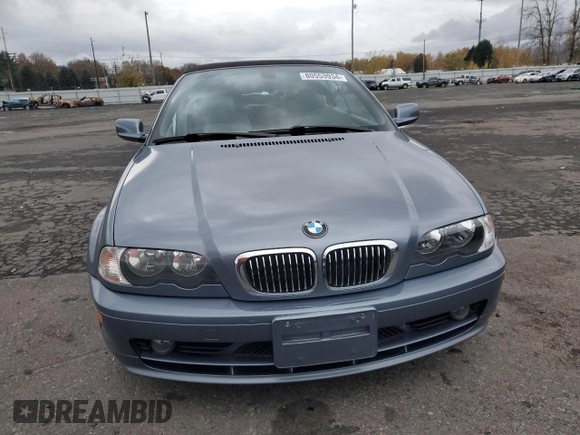 2003 BMW 3 Series 325Ci with VIN WBABS33463PG88875, listed as a Copart auction lot 80553934 with 202,964 mi miles and Salvage Title. Bid and sale history available at carsss.com. Image 5.