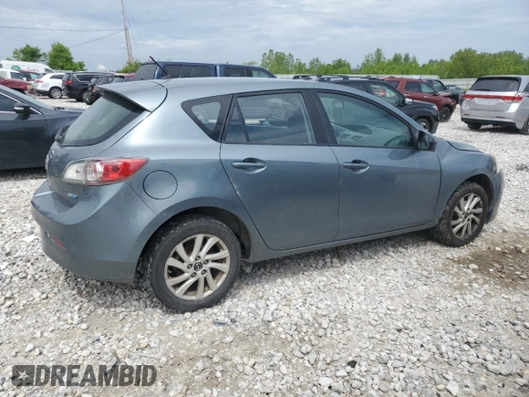 2013 Mazda 3 i Touring with VIN JM1BL1LP9D1754237, listed as a Copart auction lot 58204075 with 190,946 mi miles and Salvage title. Bid and sale history available at DreamBid. Image 3.