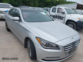 2016 Hyundai Genesis 3.8L with VIN KMHGN4JEXGU120629, listed as a IAAI auction lot 39678315 with 86,672 mi miles. Bid and sale history available at carsss.com. Image 1.