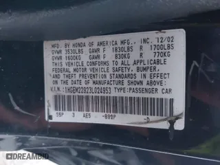 2003 Honda Civic EX with VIN 1HGEM22923L024953, listed as a IAAI auction lot 41332515 with 258,624 mi miles. Bid and sale history available at carsss.com. Image 9.