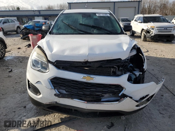 2016 Chevrolet Equinox LS with VIN 2GNFLEEKXG6205231, listed as a Copart auction lot 50716285 with 133,306 mi miles and Salvage Title. Bid and sale history available at DreamBid. Image 5.