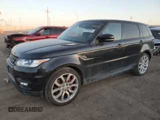 2015 Land Rover Range Rover Sport Supercharged with VIN SALWR2TF1FA535152, listed as a Copart auction lot 44168305 with 104,402 mi miles and Salvage Title. Bid and sale history available at carsss.com. Image 1.