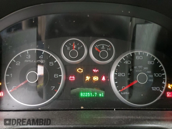 2007 Ford Fusion SE with VIN 3FAHP07177R109097, listed as a Copart auction lot 52411695 with 82,251 mi miles and Salvage Title. Bid and sale history available at DreamBid. Image 9.