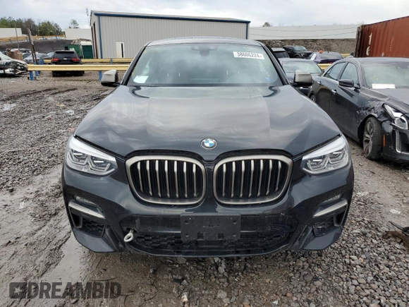 2020 BMW X4 M40i with VIN 5UX2V5C08L9D35107, listed as a Copart auction lot 38606224 with 2,551 mi miles. Bid and sale history available at carsss.com. Image 5.