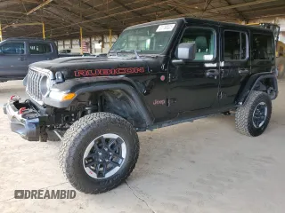 2019 Jeep Wrangler Unlimited Rubicon with VIN 1C4HJXFN2KW681435, listed as a Copart auction lot 51788525 with 24,718 mi miles and Salvage title. Bid and sale history available at DreamBid. Image 1.