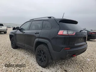 2021 Jeep Cherokee Trailhawk with VIN 1C4PJMBX5MD123854, listed as a Copart auction lot 45891165 with 98,964 mi miles and Salvage title. Bid and sale history available at DreamBid. Image 2.