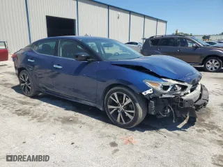 2017 Nissan Maxima Platinum with VIN 1N4AA6AP6HC385371, listed as a Copart auction lot 53224515 with 104,266 mi miles and Salvage Title. Bid and sale history available at carsss.com. Image 4.