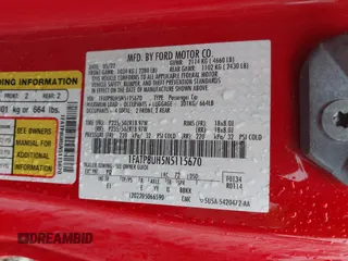 2022 Ford Mustang EcoBoost z VIN 1FATP8UH5N5115670, wystawiony jako IAAI lot #42216350 z przebiegiem 73 705 mil mil oraz . Historia ofert i sprzedaży dostępna na DreamBid. Obrazek 9.