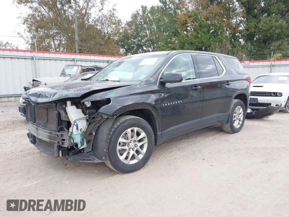 2021 Chevrolet Traverse LS z VIN 1GNERFKW1MJ103824, wystawiony jako IAAI lot #40975072 z przebiegiem 110 013 mil mil oraz . Historia ofert i sprzedaży dostępna na DreamBid. Obrazek 18.