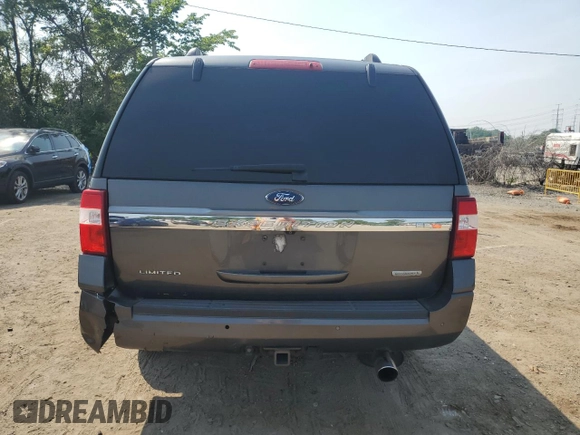 2017 Ford Expedition Max Limited with VIN 1FMJK1KTXHEA60924, listed as a Copart auction lot 60864465 with 205,212 mi miles and Clean title. Bid and sale history available at DreamBid. Image 6.