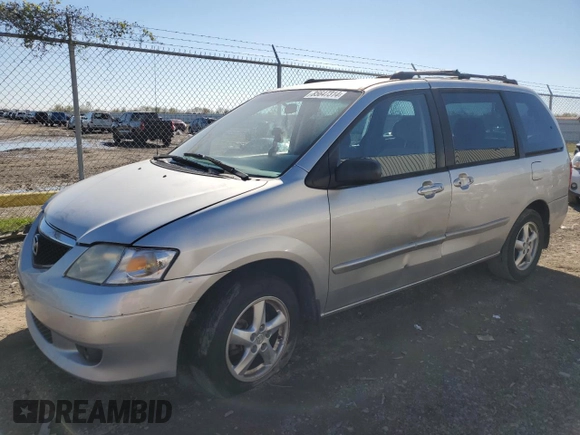 2002 Mazda MPV LX with VIN JM3LW28J520311163, listed as a Copart auction lot 85647314 with Not provided miles and Salvage title. Bid and sale history available at DreamBid. Image 1.