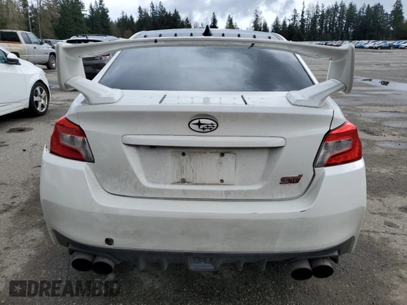2015 Subaru WRX STI Limited with VIN JF1VA2S68F9803052, listed as a Copart auction lot 51482015 with Not provided miles and Salvage title. Bid and sale history available at DreamBid. Image 6.