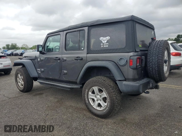 2018 Jeep Wrangler Unlimited Sport S с VIN 1C4HJXDG5JW171809, выставлен на аукционе Copart как лот 57834345 с пробегом 74 012 миль миль и Списание • Salvage title. История ставок и продаж доступна на DreamBid. Изображение 2.