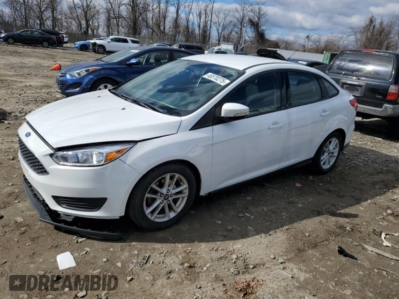 2015 Ford Focus SE with VIN 1FADP3F23FL217384, listed as a Copart auction lot 46570275 with 107,720 mi miles and Salvage Title. Bid and sale history available at carsss.com. Image 1.