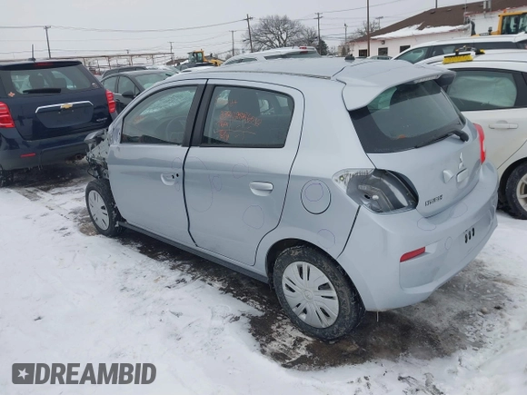 2019 Mitsubishi Mirage ES z VIN ML32A3HJ1KH007390, wystawiony jako IAAI lot #41515634 z przebiegiem 66 451 mil mil oraz . Historia ofert i sprzedaży dostępna na DreamBid. Obrazek 3.