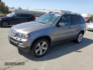 2005 BMW X5 4.4i with VIN 5UXFB53505LV13083, listed as a Copart auction lot 54404455 with 69,983 mi miles and Clean Title. Bid and sale history available at carsss.com. Image 1.