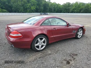 2007 Mercedes-Benz SL 550 with VIN WDBSK71F47F125314, listed as a Copart auction lot 60307285 with 53,051 mi miles and Salvage title. Bid and sale history available at DreamBid. Image 3.