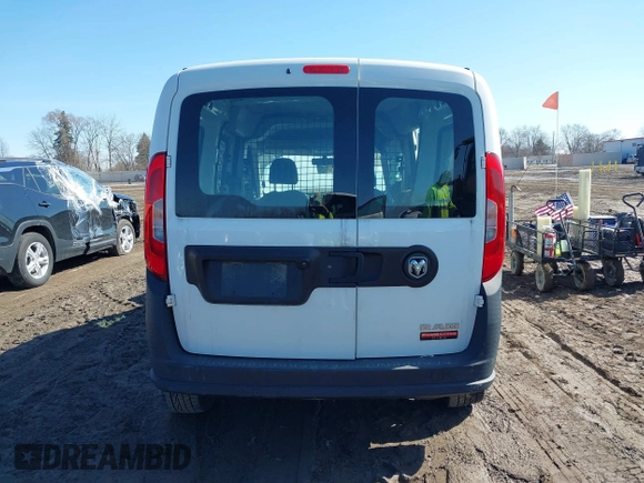 2020 Ram ProMaster City Cargo Van Tradesman with VIN ZFBHRFAB4L6P56298, listed as a IAAI auction lot 41757515 with 17,912 mi miles. Bid and sale history available at carsss.com. Image 16.