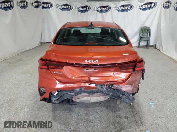2023 Kia Forte LXS with VIN 3KPF24AD0PE552502, listed as a Copart auction lot 54591415 with 61,400 mi miles and Clean Title. Bid and sale history available at carsss.com. Image 6.
