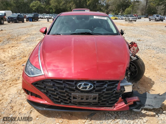 2020 Hyundai Sonata SEL with VIN 5NPEF4JA7LH052817, listed as a Copart auction lot 47999855 with 0 mi miles and Salvage Title. Bid and sale history available at carsss.com. Image 5.