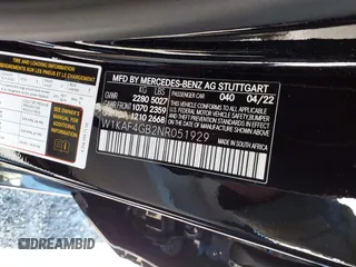 2022 Mercedes-Benz C 300 with VIN W1KAF4GB2NR051929, listed as a IAAI auction lot 41752846 with 16,673 mi miles and . Bid and sale history available at DreamBid. Image 9.