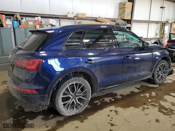 2022 Audi Q5 S line Premium Plus with VIN WA1EAAFY3N2018147, listed as a Copart auction lot 45600605 with 29,141 mi miles and Salvage Title. Bid and sale history available at carsss.com. Image 3.