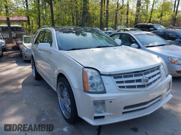 2008 Cadillac SRX with VIN 1GYEE63A480108836, listed as a IAAI auction lot 41993953 with 135,254 mi miles. Bid and sale history available at carsss.com. Image 1.