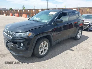 2024 Jeep Compass Latitude with VIN 3C4NJDBN4RT100797, listed as a IAAI auction lot 42572805 with 26,508 mi miles and . Bid and sale history available at DreamBid. Image 18.