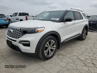 2020 Ford Explorer Platinum with VIN 1FM5K8HC1LGA13358, listed as a Copart auction lot 59809975 with 52,012 mi miles and Salvage title. Bid and sale history available at DreamBid. Image 1.