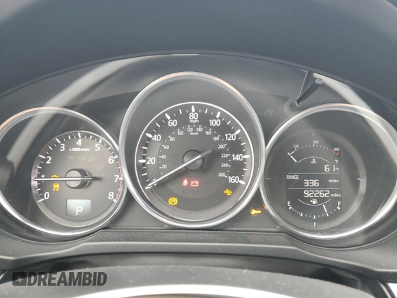 2017 Mazda CX-5 Sport with VIN JM3KFBBL9H0216619, listed as a Copart auction lot 43549865 with 92,262 mi miles and Salvage Title. Bid and sale history available at carsss.com. Image 9.