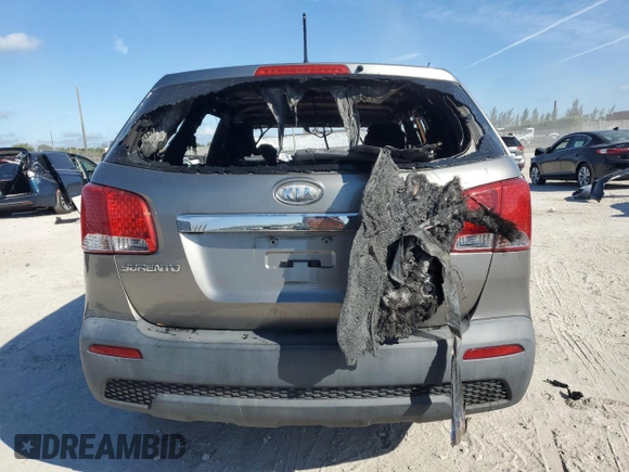 2012 Kia Sorento LX with VIN 5XYKT3A14CG259422, listed as a Copart auction lot 47203365 with Not Provided miles and Salvage Title. Bid and sale history available at DreamBid. Image 6.
