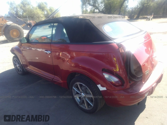 2006 Chrysler PT Cruiser Touring with VIN 3C3JY55E66T203179, listed as a IAAI auction lot 28605798 with 136,004 mi miles. Bid and sale history available at carsss.com. Image 3.