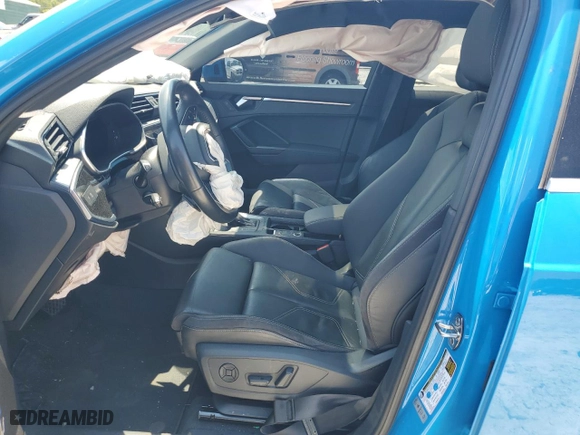 2020 Audi Q3 S line Premium Plus with VIN WA1EECF36L1004153, listed as a Copart auction lot 60377034 with 100,207 mi miles and Salvage Title. Bid and sale history available at carsss.com. Image 7.