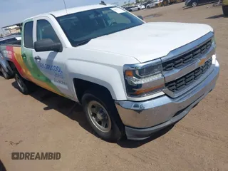 2018 Chevrolet Silverado 1500 Work Truck with VIN 1GCRCNEC5JZ140850, listed as a IAAI auction lot 42000979 with 121,487 mi miles. Bid and sale history available at carsss.com. Image 1.