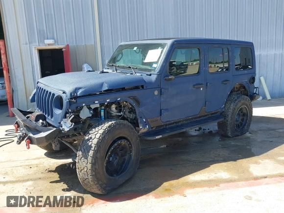 2022 Jeep Wrangler Unlimited Sahara with VIN 1C4HJXEN1NW262546, listed as a IAAI auction lot 41975925 with 17,994 mi miles and . Bid and sale history available at DreamBid. Image 19.