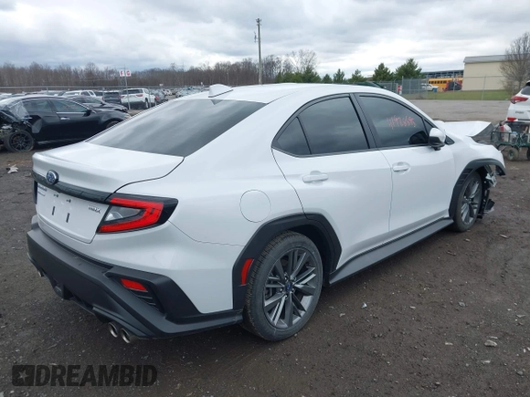2024 Subaru WRX with VIN JF1VBAB64R9819602, listed as a IAAI auction lot 41928895 with 1,832 mi miles and . Bid and sale history available at DreamBid. Image 4.