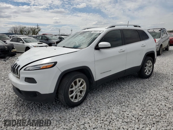 2016 Jeep Cherokee Latitude with VIN 1C4PJLCB6GW201337, listed as a Copart auction lot 50885755 with 185,135 mi miles and Salvage Title. Bid and sale history available at carsss.com. Image 1.