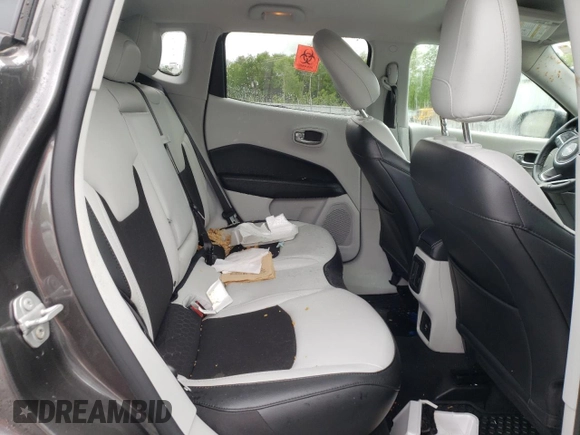 2020 Jeep Compass Latitude with VIN 3C4NJDBB2LT228128, listed as a Copart auction lot 57214605 with 46,218 mi miles and Salvage title. Bid and sale history available at DreamBid. Image 11.