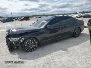 2020 BMW 7 Series 750i xDrive with VIN WBA7U2C0XLCD63029, listed as a Copart auction lot 45794975 with 0 mi miles and Salvage Title. Bid and sale history available at carsss.com. Image 1.